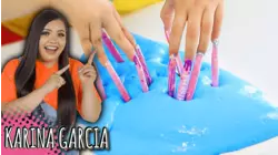 Karina Garcia's Long Nail Slime Challenge!