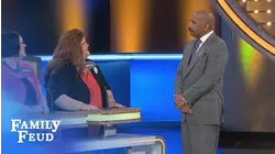 Steve meets Angela! | Family Feud