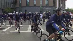 Hundreds of cyclists ride from Boston to NYC to honor firefighters killed on 9/11