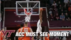 Virginia Tech's Justyn Mutts Records A Triple-Double With The Oop | ACC Must See Moment