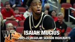 Isaiah Mucius Regular Season Highlights | Wake Forest Forward