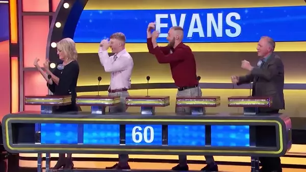 Steve Harvey brings Luke to the "Dark Side"! | Family Feud - Family