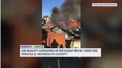 Massive scrap metal fire in Freehold sparks air quality concerns for residents