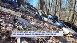 Frustrations grow as piles of trash accumulate in Yonkers park