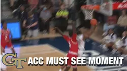 Georgia Tech's Khalid Moore With The Sweet Steal & 3-Point Play | ACC Must See Moment