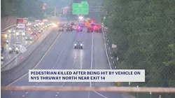 Pedestrian struck and killed on New York State Thruway