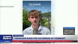 Vermont 14-year-old makes bid for governor in November election