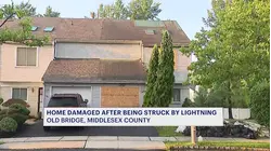 Lightning strikes home in Old Bridge during heavy storms