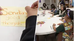 Local Girl Scouts Show Love and Support for Guthrie Family