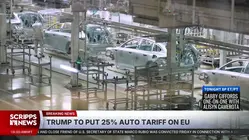 Trump says he'll raise tariffs on vehicles from the EU to 25% amid trade dispute