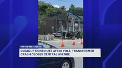 Fallen transformer, utility pole cause road closures in White Plains and Greenburgh