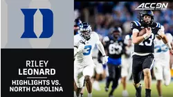 Duke QB Riley Leonard Exceptional In Tough Rivalry Game Loss