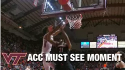 Virginia Tech's David N'Guessan Unleashes A Poster-Worthy Putback Dunk | ACC Must See Moment