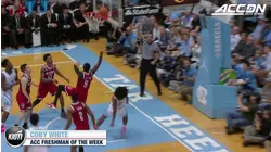 Luke Maye, Coby White | ACC Players of the Week