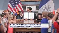 Mamdani signs order repealing bedtimes for Knicks Finals run