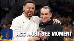 Pitt's Jeff Capel Presents Duke's Mike Krzyzewski With Iron Fist