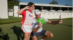 Sam Burns surprised by St. Jude patient's balloon creation at FedEx St. Jude Championship