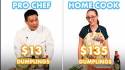 $135 vs $13 Dumplings: Pro Chef & Home Cook Swap Ingredients