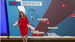 El huracán Melissa se desplaza lentamente hacia el oeste en el Caribe