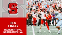 NC State QB Ben Finley Looks Great In Rivalry Win