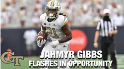 Georgia Tech RB Jahmyr Gibbs Flashes In Opportunity