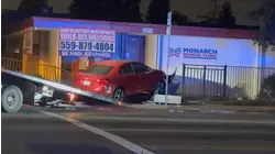 Woman arrested after crashing through fence in EC Fresno: CHP