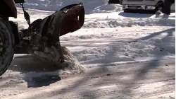 Partially plowed roads result in drivers getting stuck in the snow