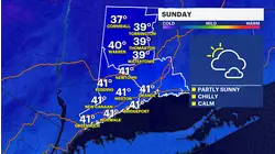 Chilly weekend in Connecticut; snow possible on frigid Monday
