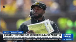 University of Michigan coach fired, later arrested over alleged inappropriate relationship with staffer