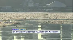 NY Waterway experiencing delays due to heavy ice in the Hudson River
