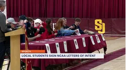 St. Joseph's High School holds NCAA commitment celebration