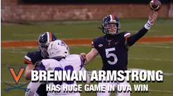 QB Brennan Armstrong Has Huge Game In UVA Win