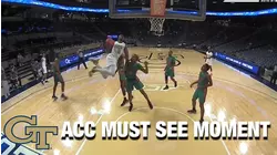 Georgia Tech's Moses Wright Finishes Despite Getting Fouled | ACC Must See Moment