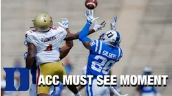 Duke DB Mark Gilbert Gets First INT Since 2017 | ACC Must See Moment