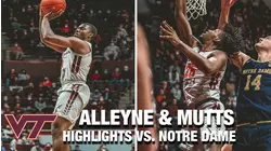 Virginia Tech's Nahiem Alleyne & Justyn Mutts Twice The Headache For ND