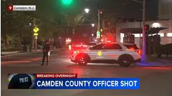 Camden County police officer hospitalized after being shot; suspect arrested