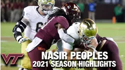 Nasir Peoples Regular Season Highlights | Virginia Tech DB