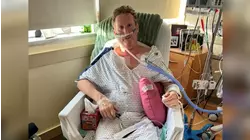 Pneumonia survivor reunites with medical team that saved his life