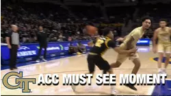 Georgia Tech's Michael Devoe Goes Behind-The-Back To Set Up Deebo Coleman | ACC Must See Moment
