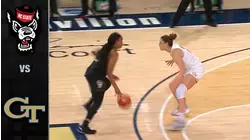 NC State vs Georgia Tech Women's Basketball Highlight (2020-21)