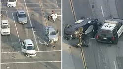 At least 1 killed in multi-vehicle crash in Huntington Beach