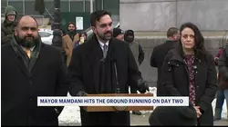 Mamdani takes subway to City Hall, signs orders to expand policy outreach