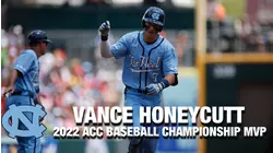 North Carolina's Vance Honeycutt Named 2022 ACC Baseball Championship MVP