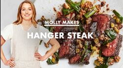 Molly Makes Hanger Steak with Charred Scallion Sauce