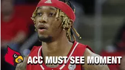 Louisville's El Ellis Turns Defense Into Offense Multiple Times In The 1st Half | ACC Must See Moment