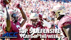 2021 ACC Football Top 5 Defensive Plays Of The Week: Week 8