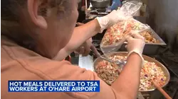 Volunteers deliver hot meals to O'Hare TSA workers amid shutdown