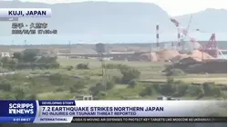 A powerful 7.2 magnitude earthquake strikes off northern Japan