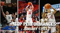 2021-22 ACC Basketball Top Performances (January 17th-23th)