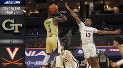 Georgia Tech vs. Virginia Condensed Game | 2020-21 ACC Men's Basketball